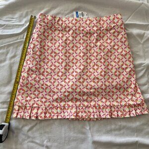 J. McLaughlin Agnes Skort – Pink/Orange Circle Rope Print – Size M – NWT